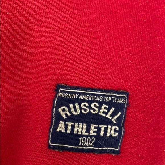 VTG Russell Athletic red mock neck sweatshirt - Picture 3 of 4